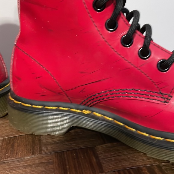 Doc Martens Cherry Red 1460L Size 6 - Picture 4 of 11